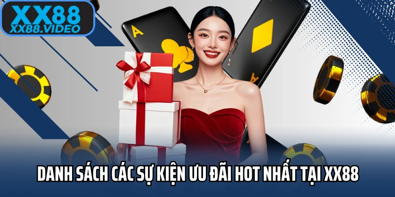 Danh sách các sự kiện ưu đãi hot nhất tại XX88